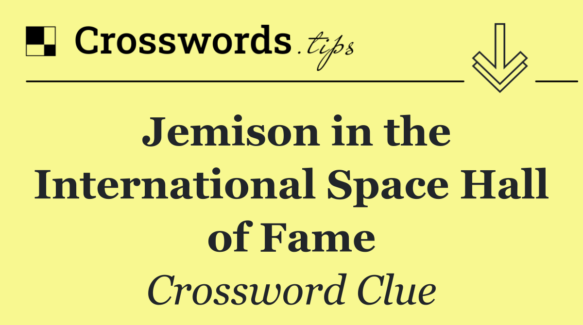 Jemison in the International Space Hall of Fame