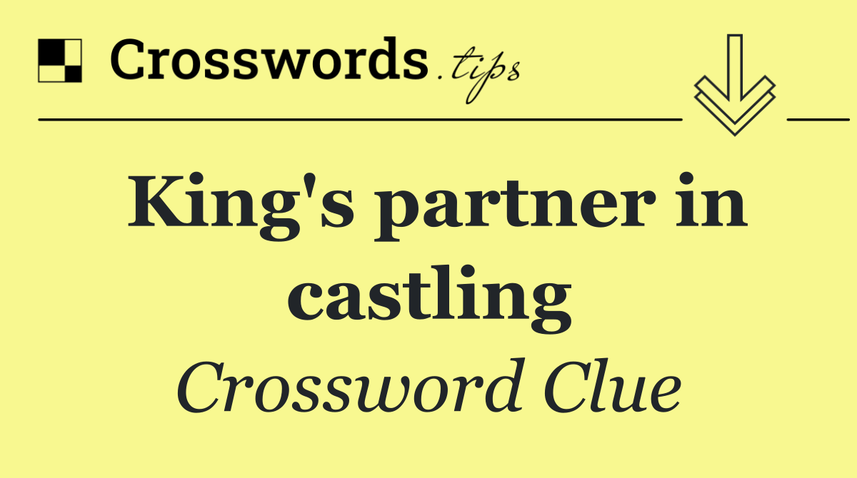 King's partner in castling
