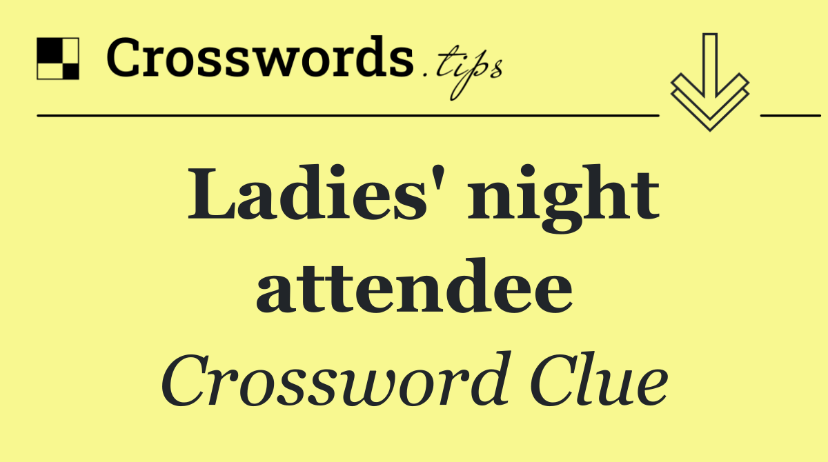 Ladies' night attendee