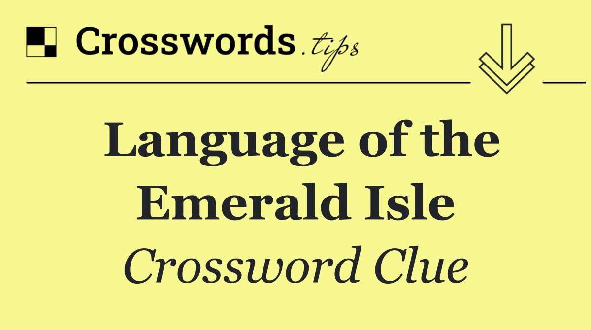 Language of the Emerald Isle
