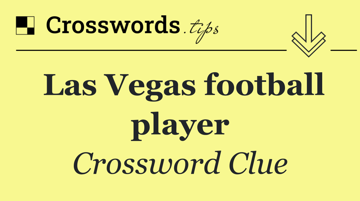 Las Vegas football player