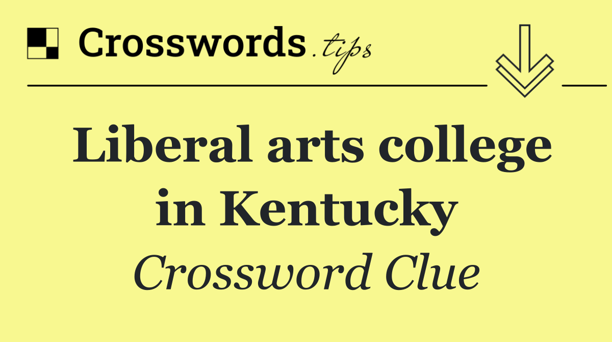 Liberal arts college in Kentucky