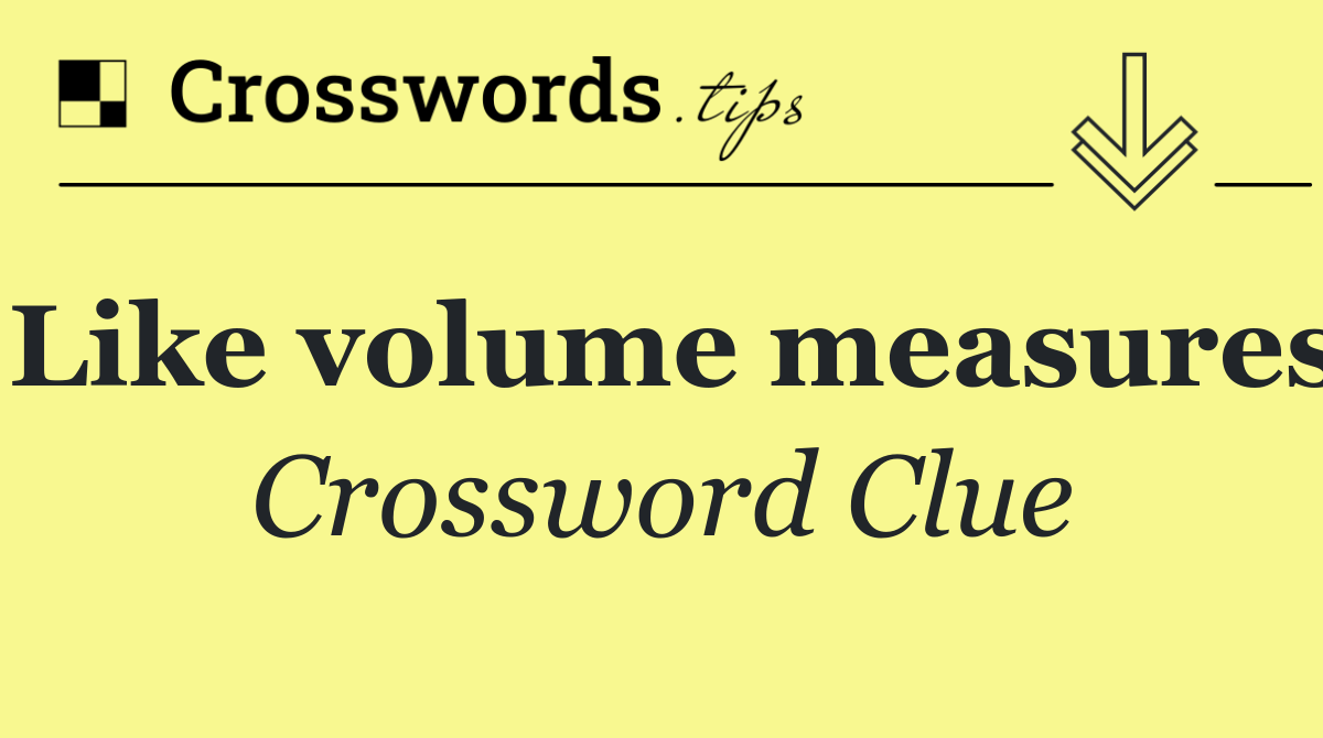 Like volume measures