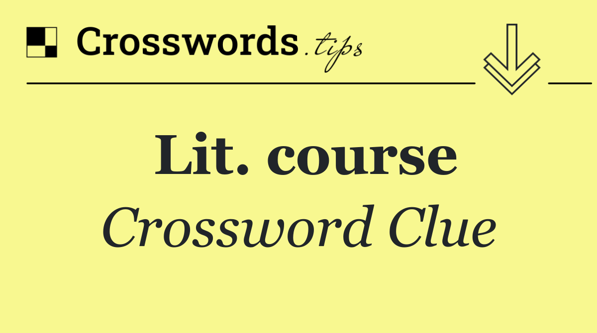 Lit. course