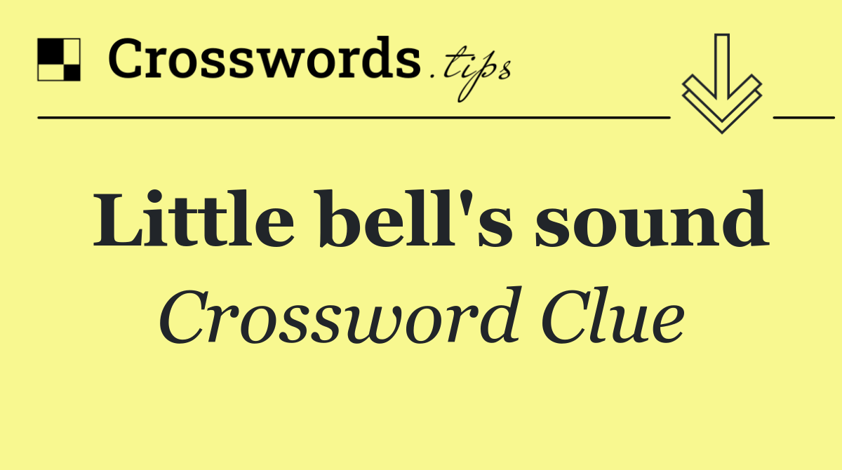 Little bell's sound