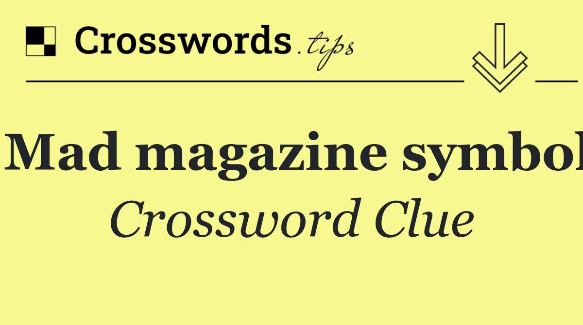 Mad magazine symbol