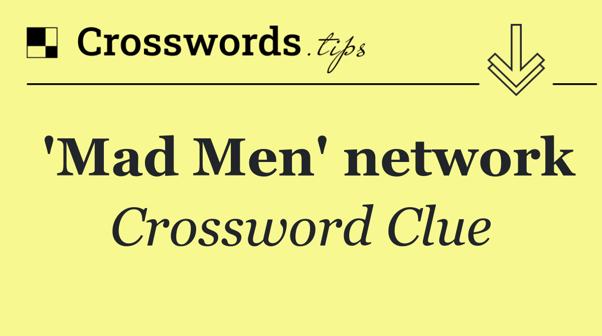 'Mad Men' network