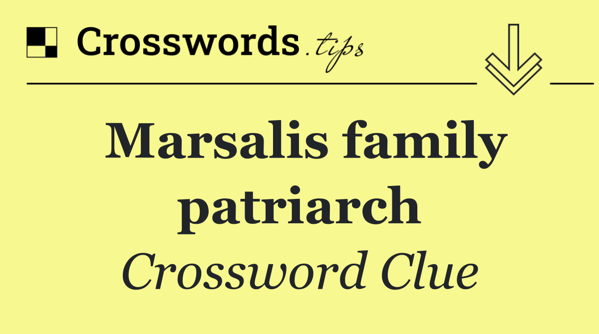 Marsalis family patriarch