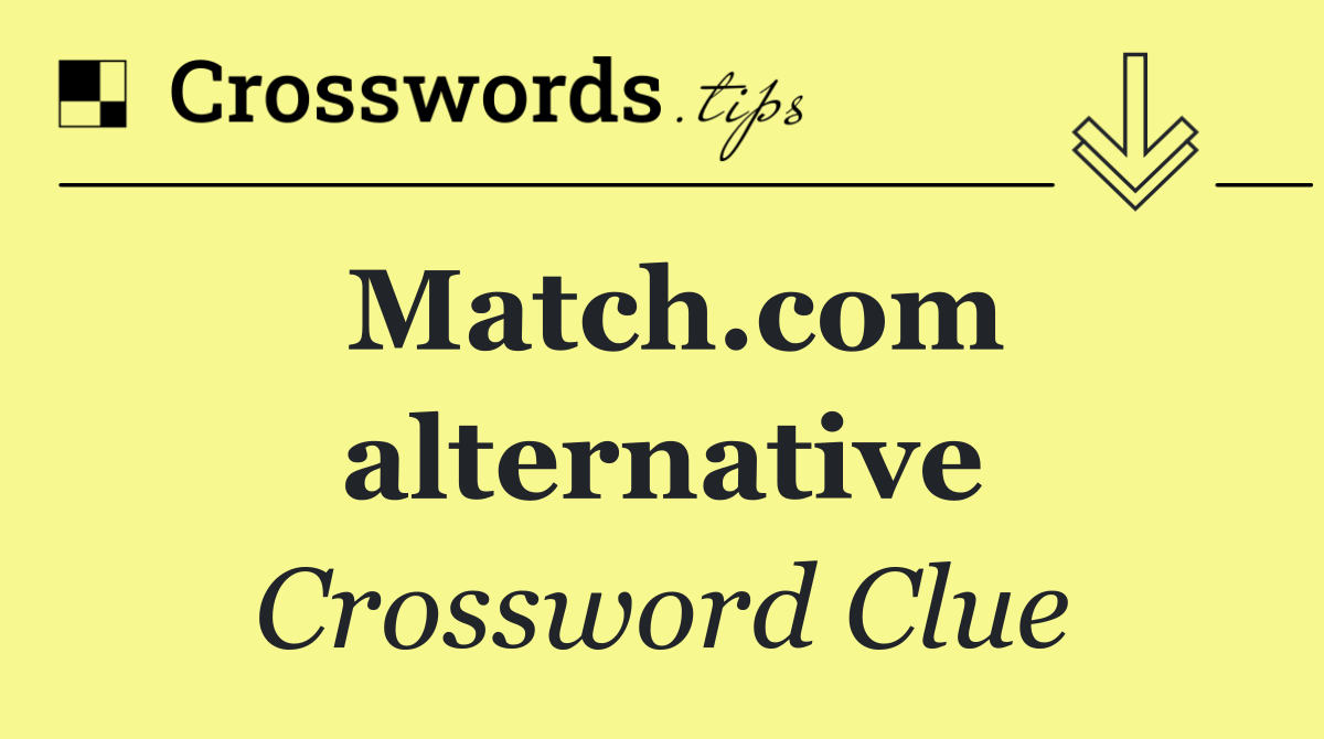 Match.com alternative