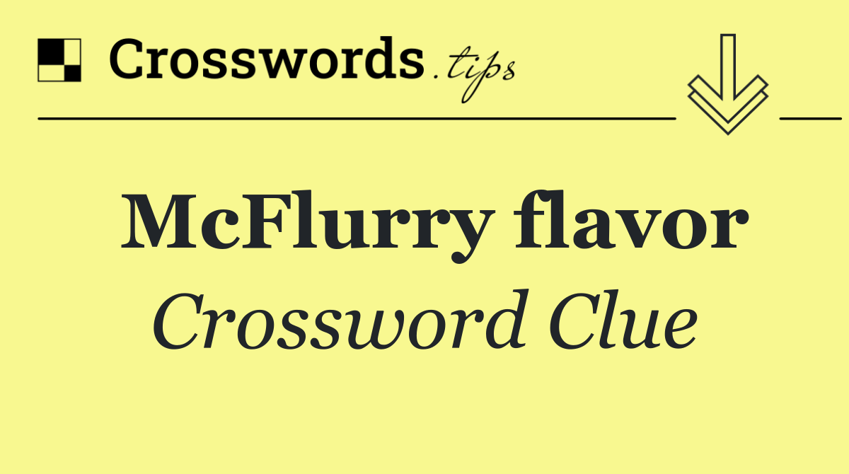 McFlurry flavor