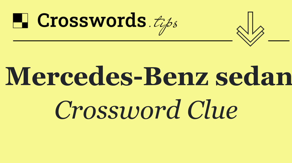 Mercedes Benz sedan
