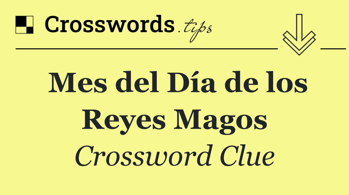 Mes del Día de los Reyes Magos
