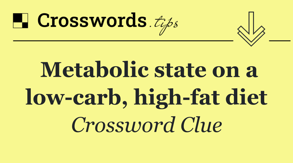 Metabolic state on a low carb, high fat diet