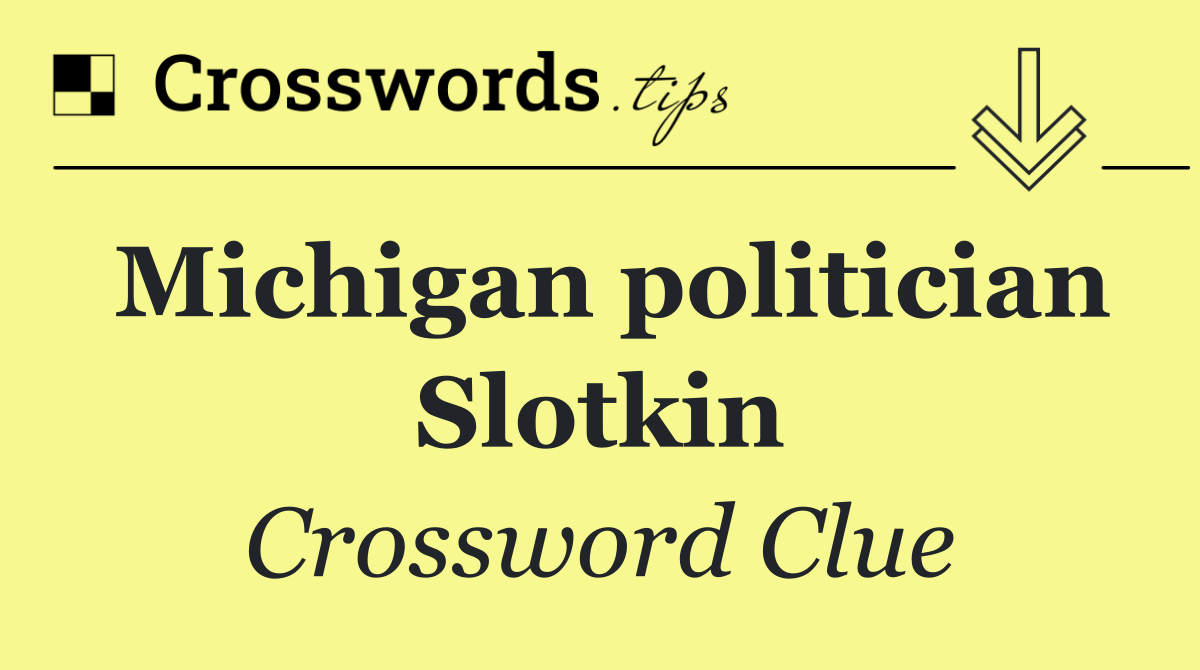 Michigan politician Slotkin