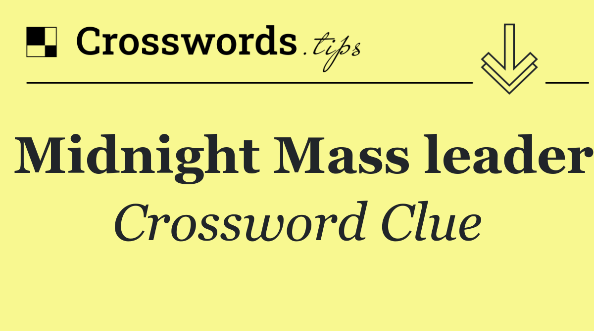 Midnight Mass leader