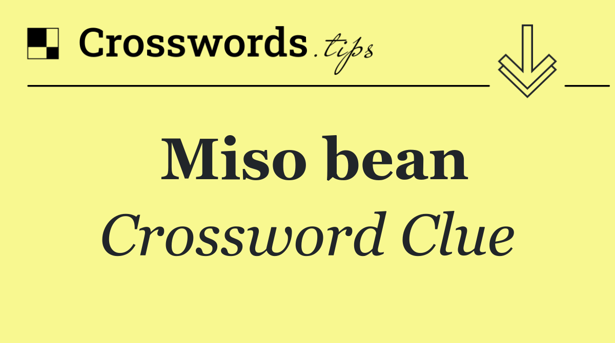 Miso bean