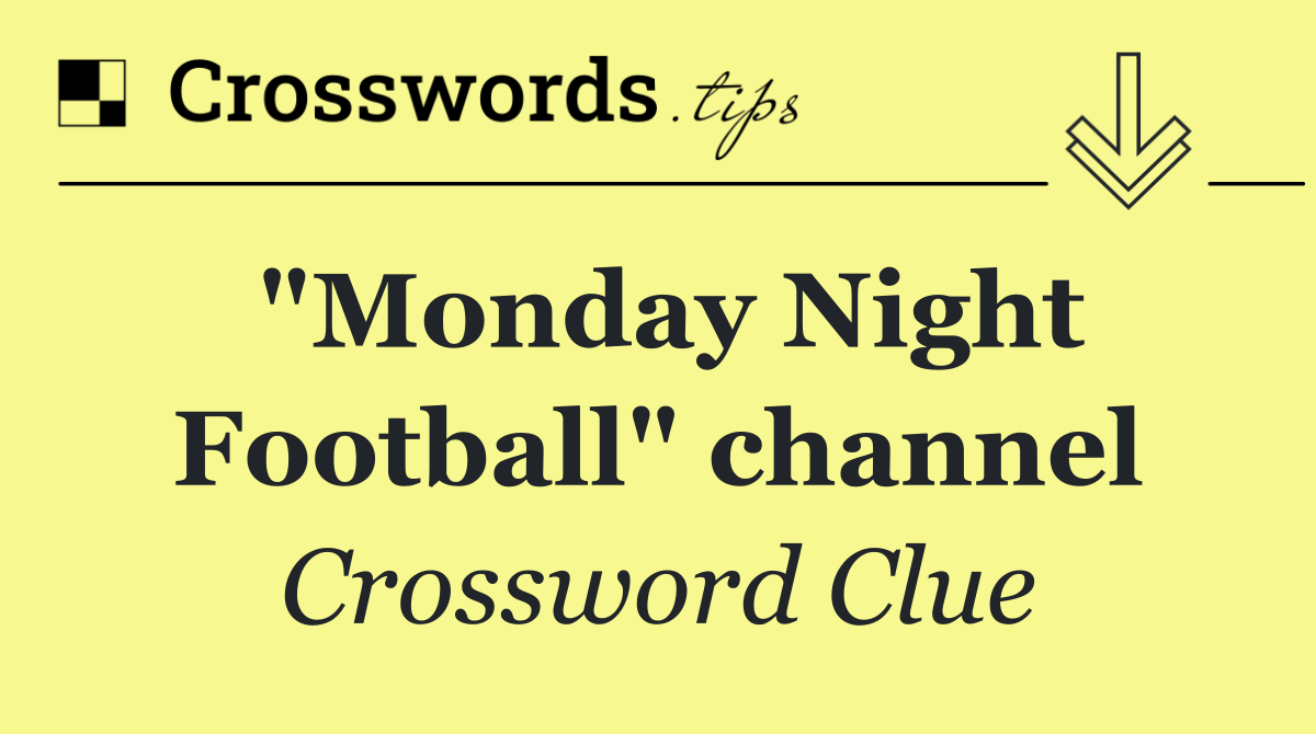 "Monday Night Football" channel