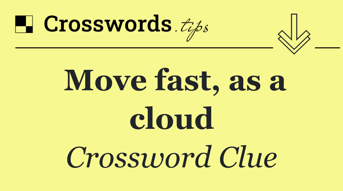 Move fast, as a cloud