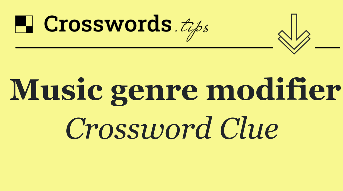 Music genre modifier