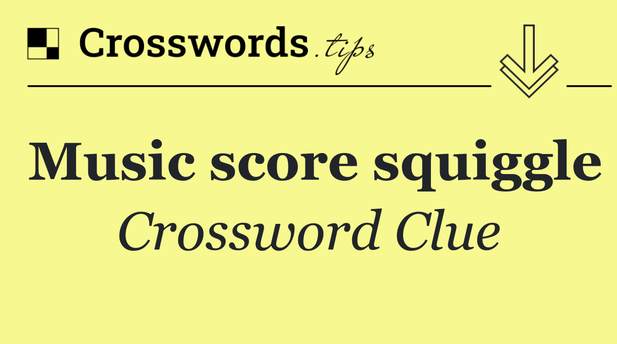 Music score squiggle