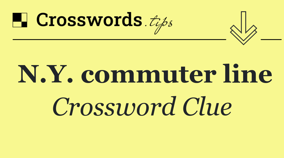 N.Y. commuter line