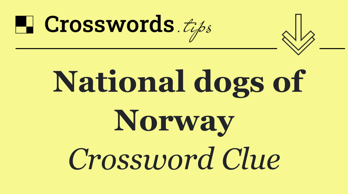 National dogs of Norway