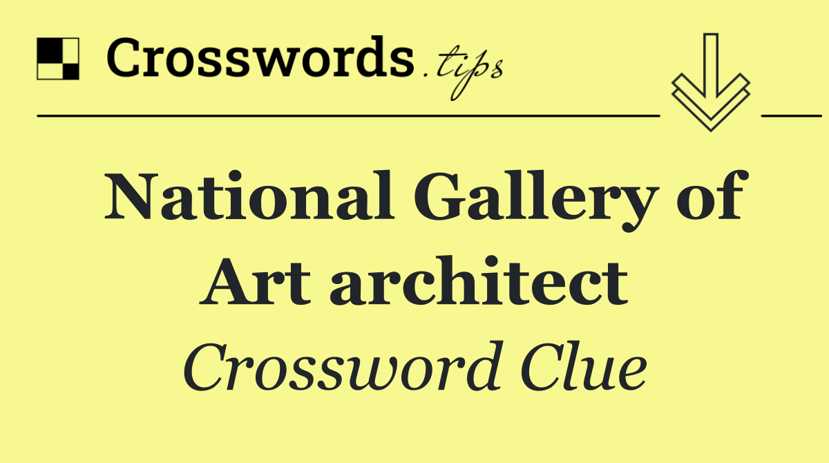 National Gallery of Art architect