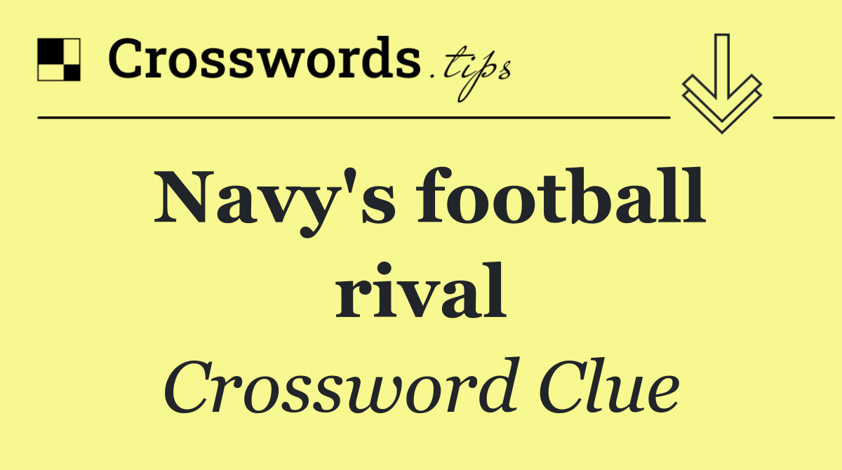 Navy's football rival