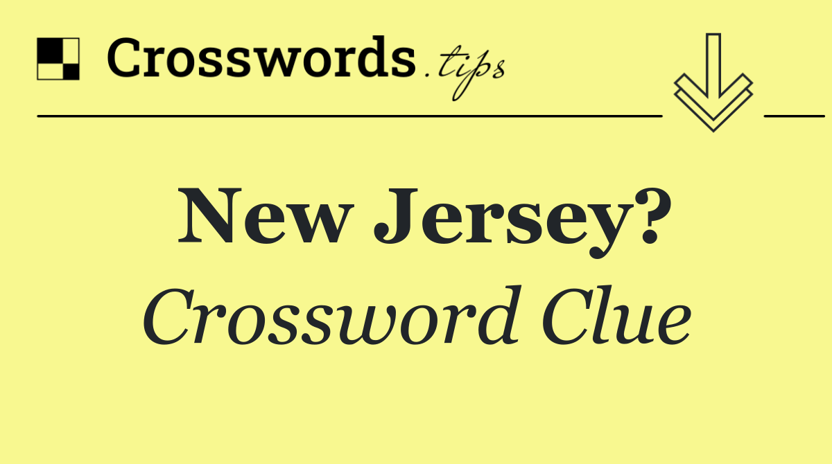 New Jersey?