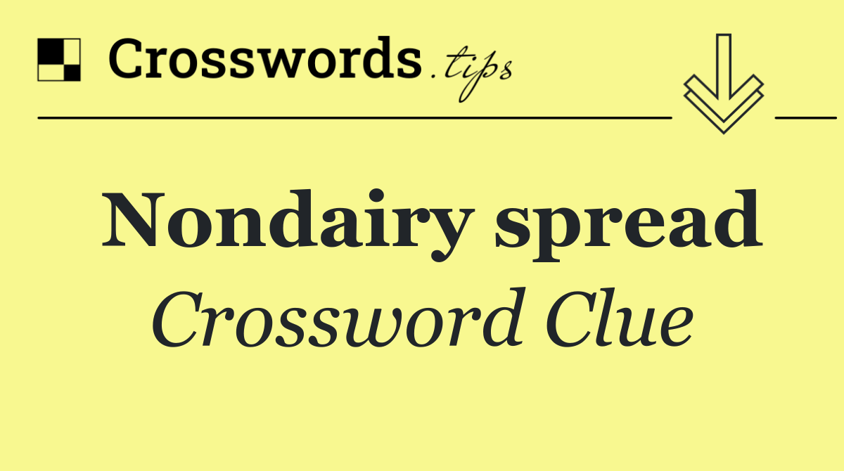 Nondairy spread