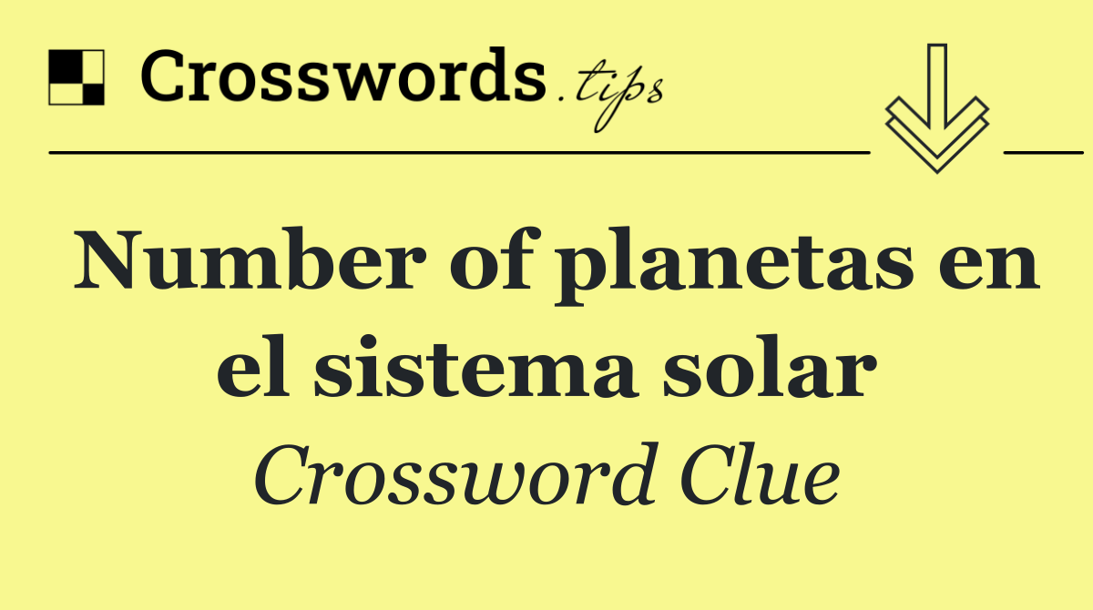 Number of planetas en el sistema solar