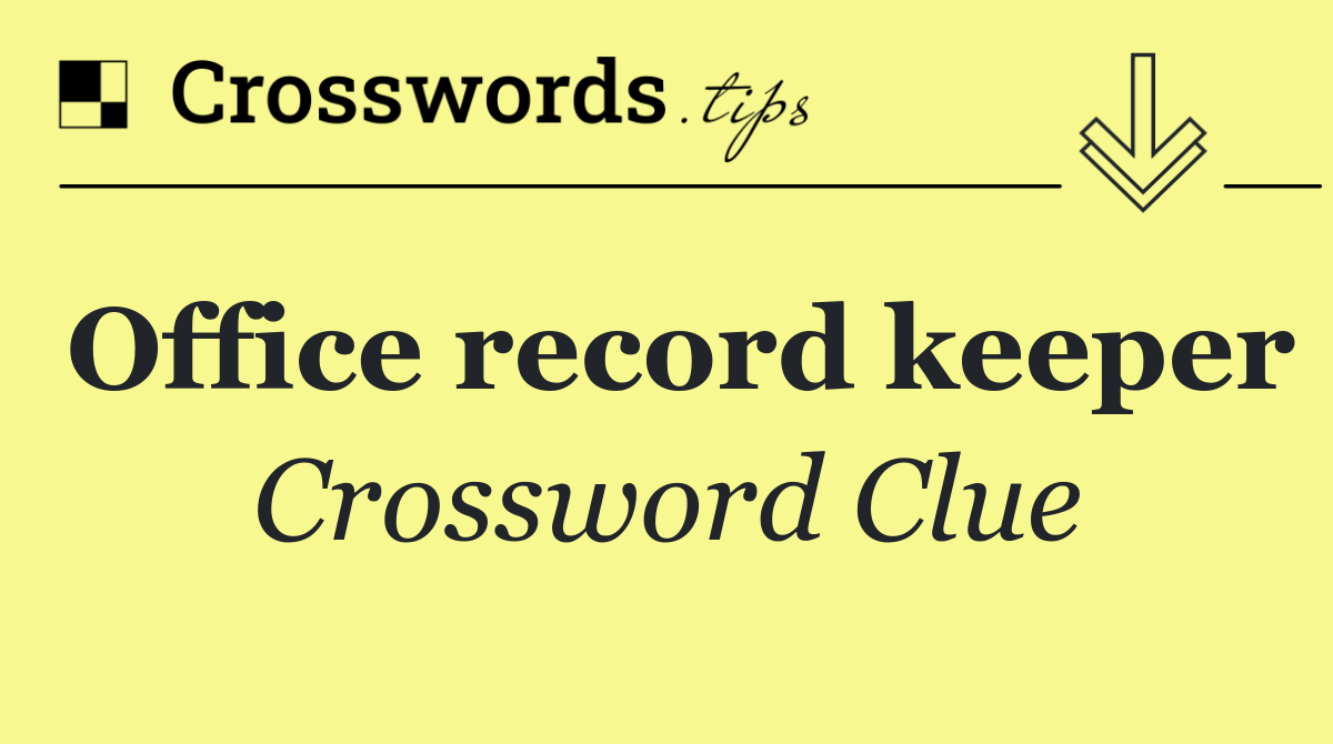 Office record keeper