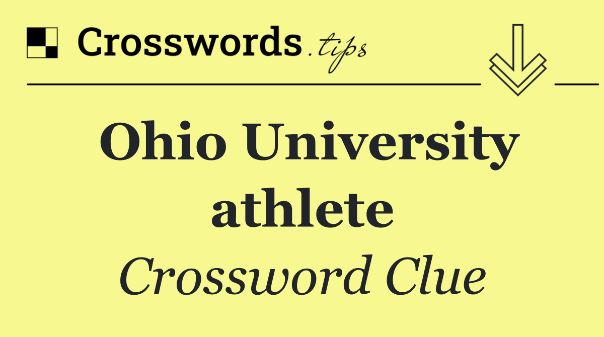 Ohio University athlete
