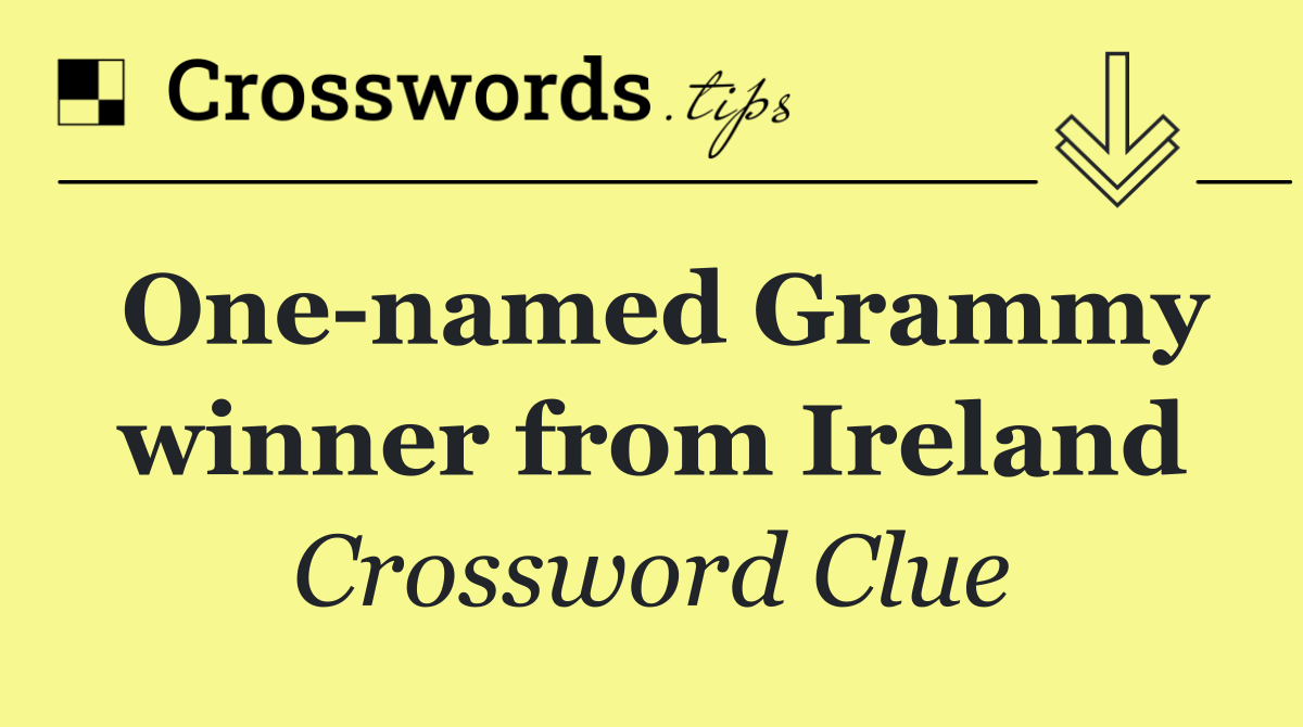 One named Grammy winner from Ireland