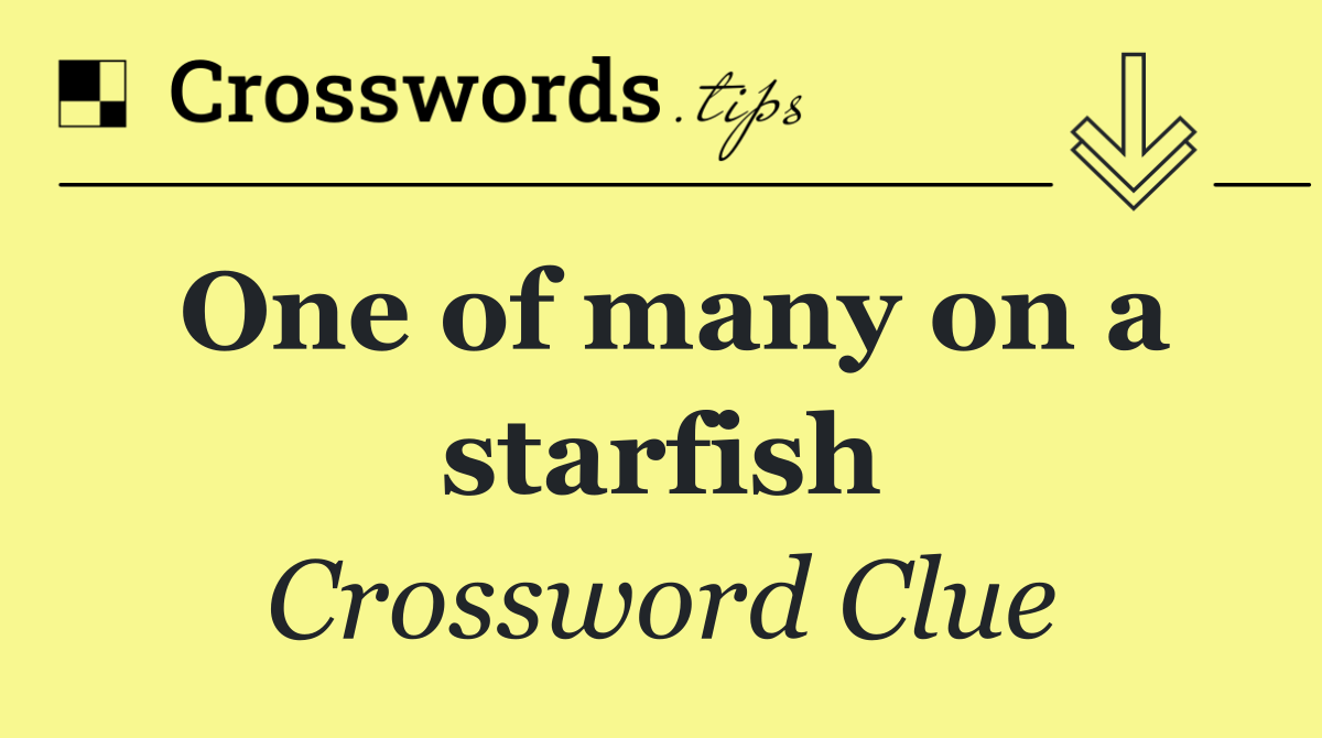 One of many on a starfish