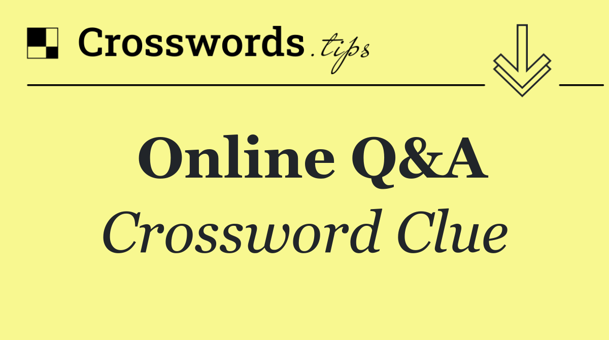 Online Q&A