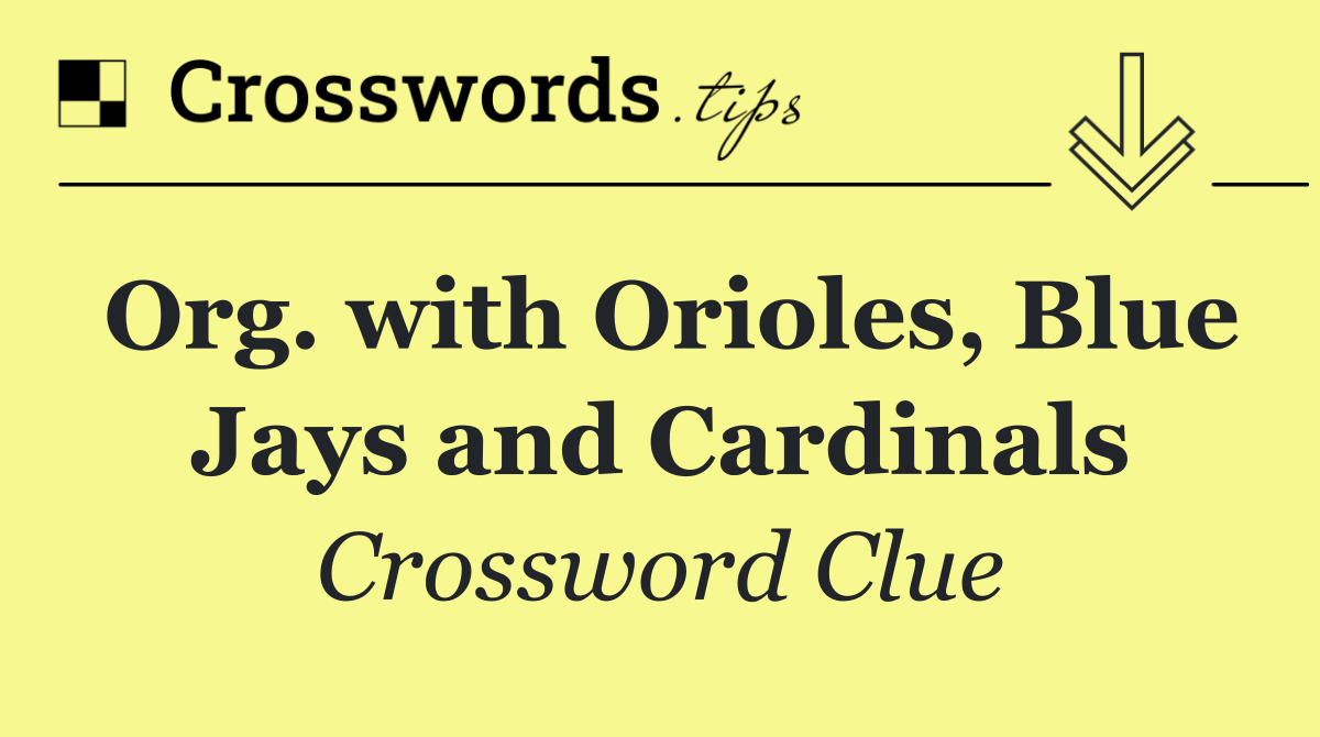Org. with Orioles, Blue Jays and Cardinals