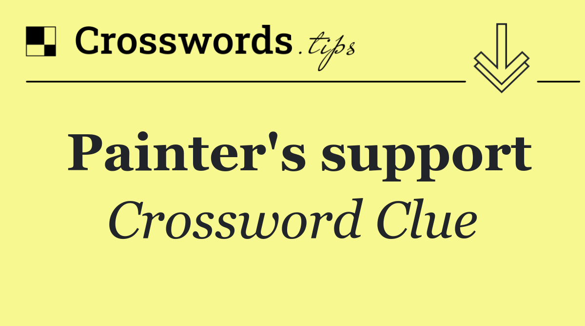 Painter's support