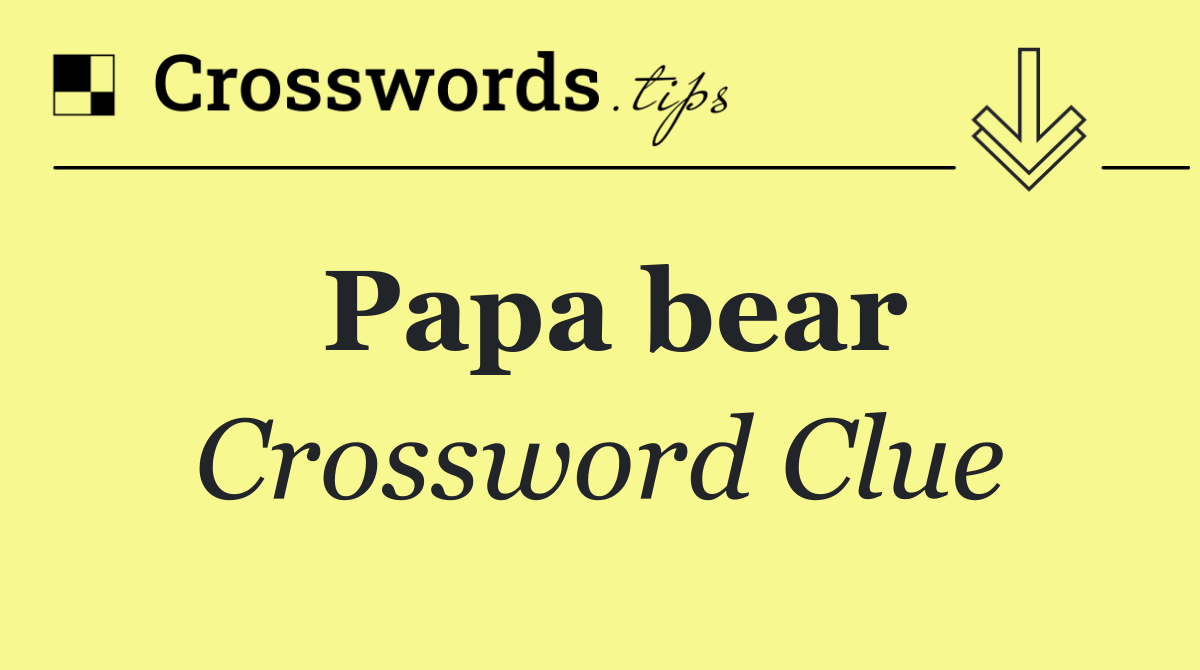 Papa bear