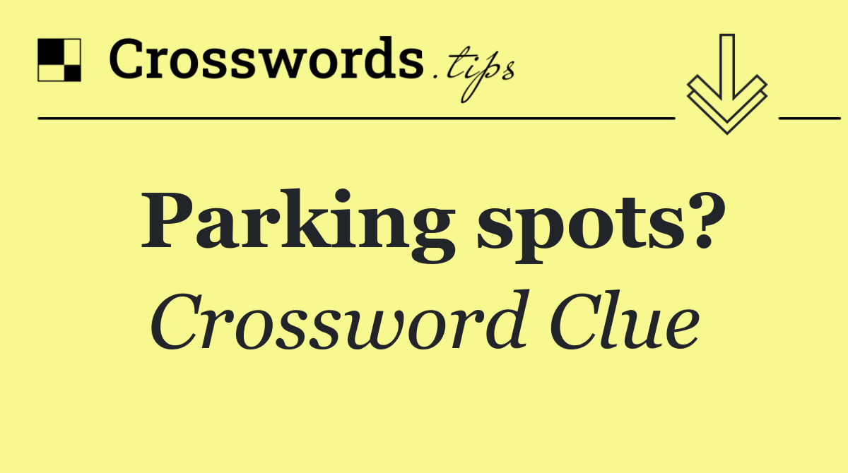 Parking spots?