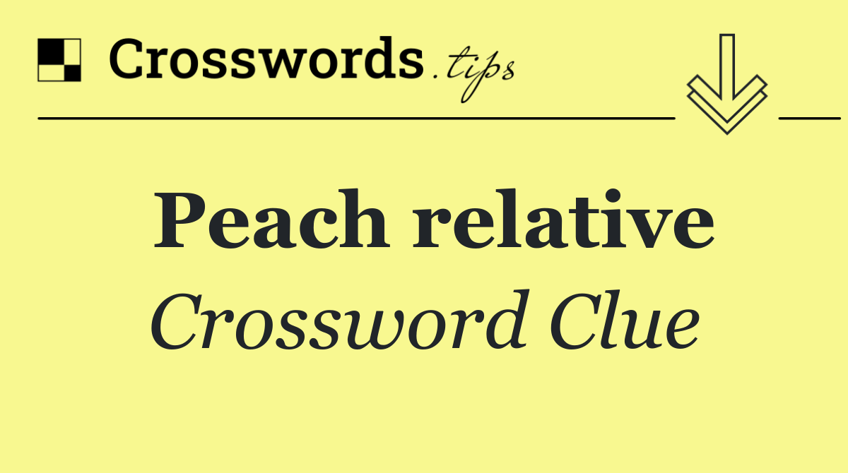 Peach relative