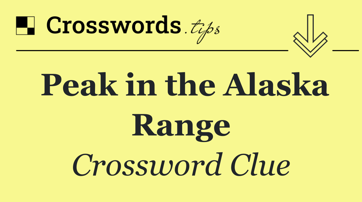 Peak in the Alaska Range