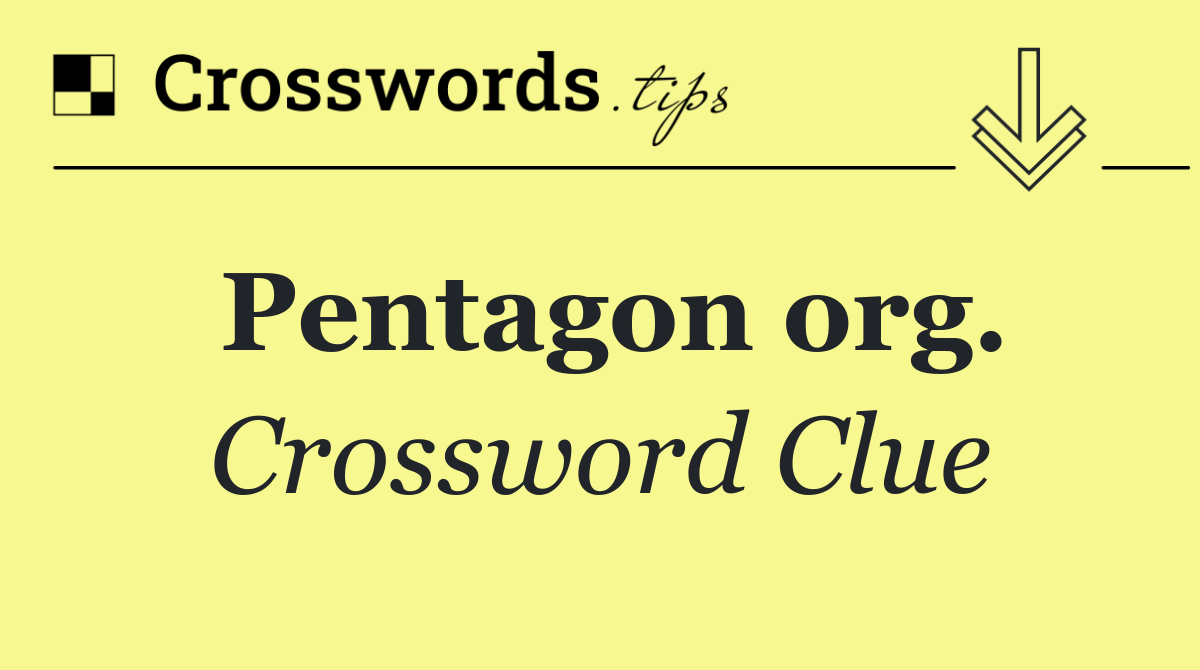 Pentagon org.