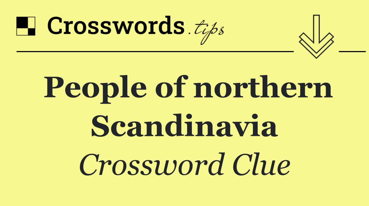 People of northern Scandinavia