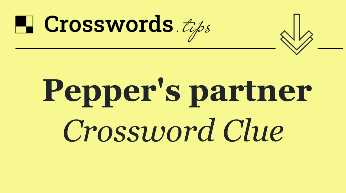 Pepper's partner
