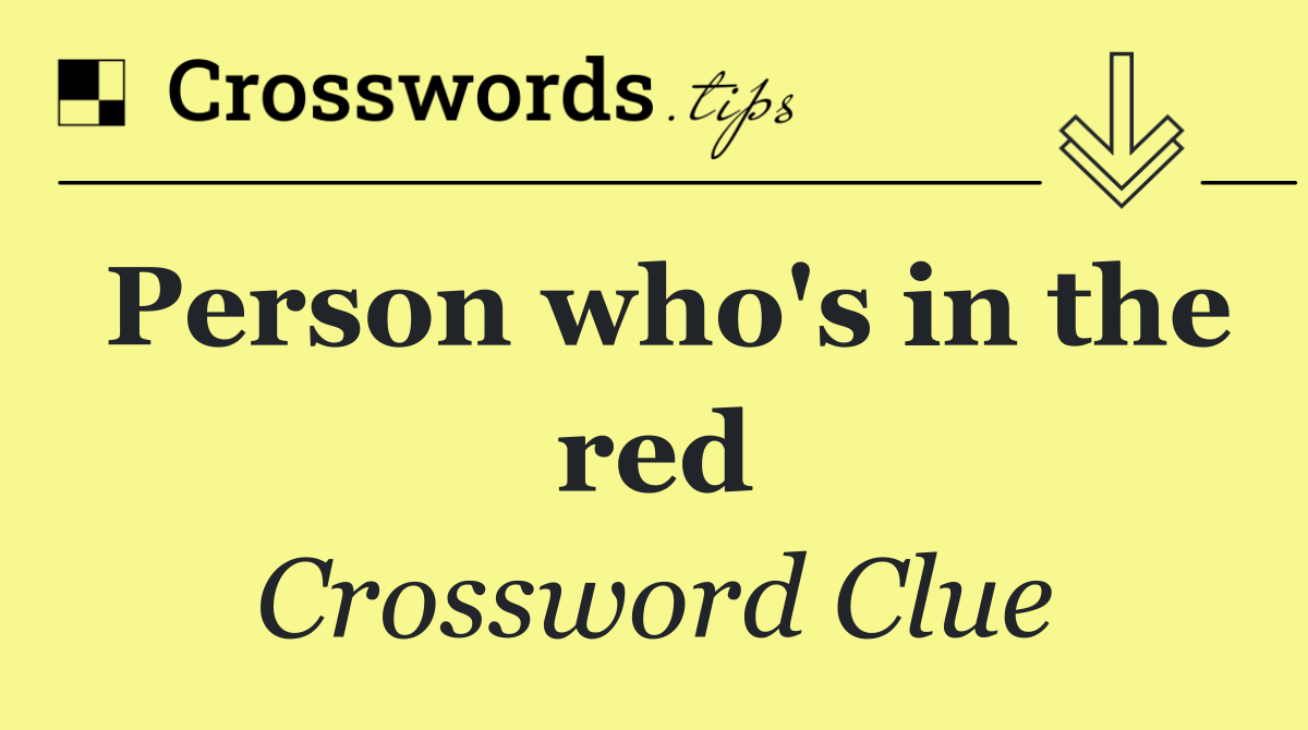 Person who's in the red