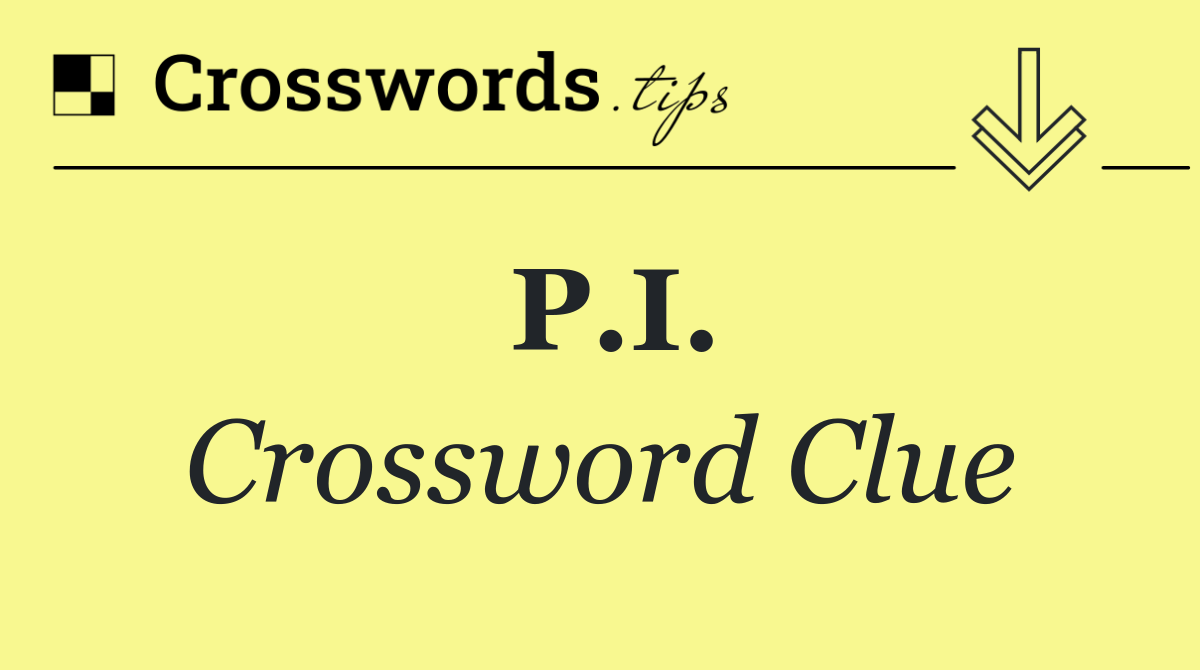 P.I.