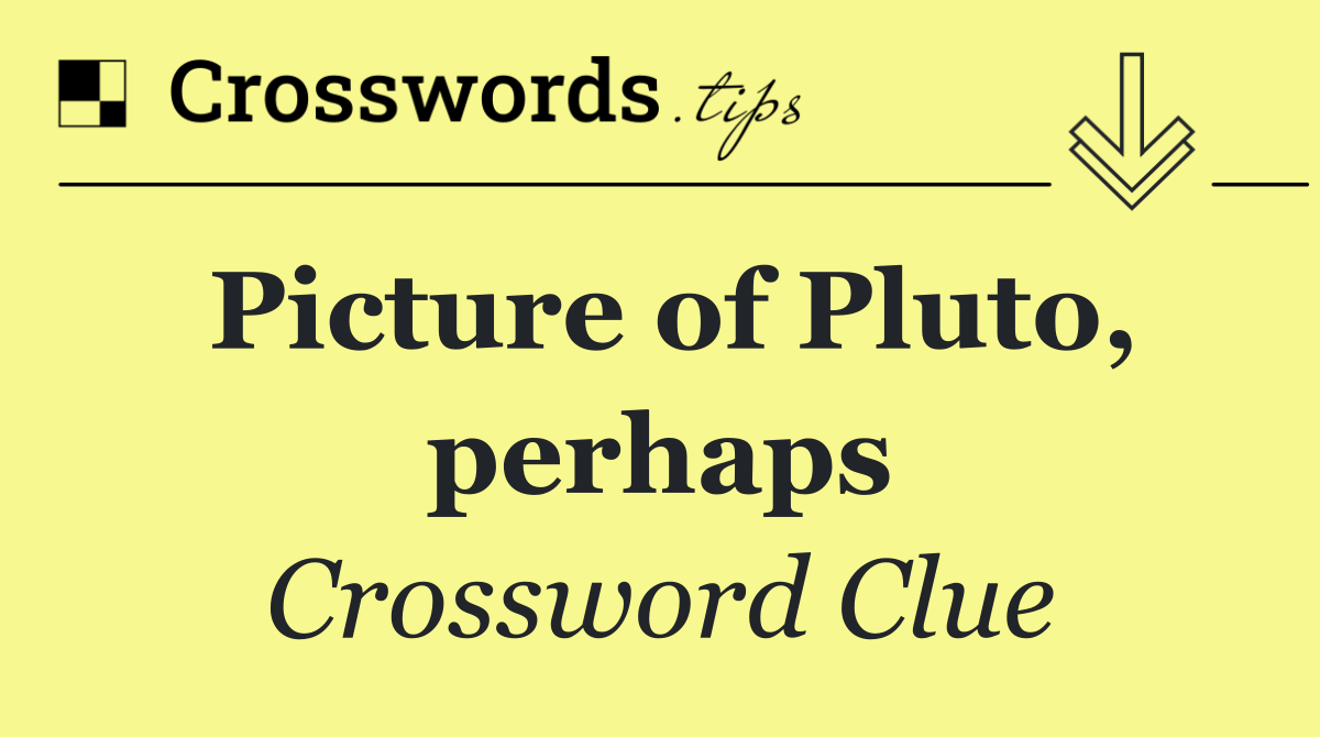 Picture of Pluto, perhaps
