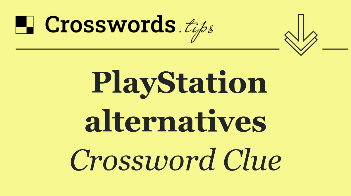 PlayStation alternatives
