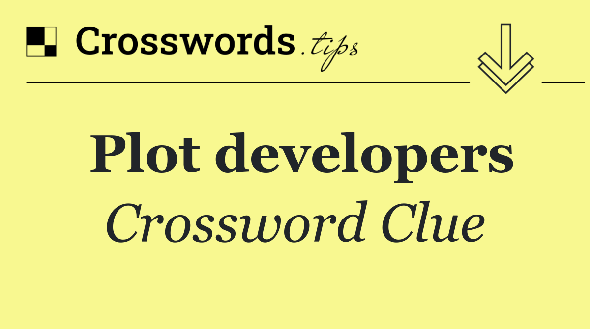 Plot developers